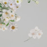 Набор ацетатных высечек на клейкой основе "Летние цветы Белые", 40 шт. (АртУзор)