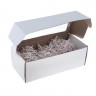 Коробка сборная из микрогофрокартона, с прозрачным окошком, цвет Белый, 16*36*12 см