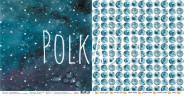 Набор бумаги 20*20 см из коллекции "Синий иней", 13 листов (Polkadot, Россия)
